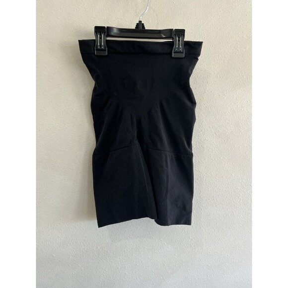 ASSETS SPANX Women's Shaping Mid Thigh Shapewear Shorts Black XL Pull On - Picture 1 of 3